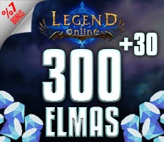 300 + 30 Legend Online Elmas